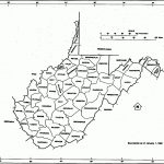 West Virginia State Map With Counties Outline And Location Of Each   Virginia County Map Printable