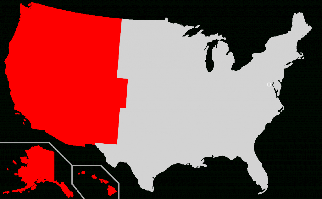 Western United States - Wikipedia - Western United States Map Printable