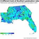 What's Behind The Deep South's Low High School Graduation Rates?   Florida School Districts Map
