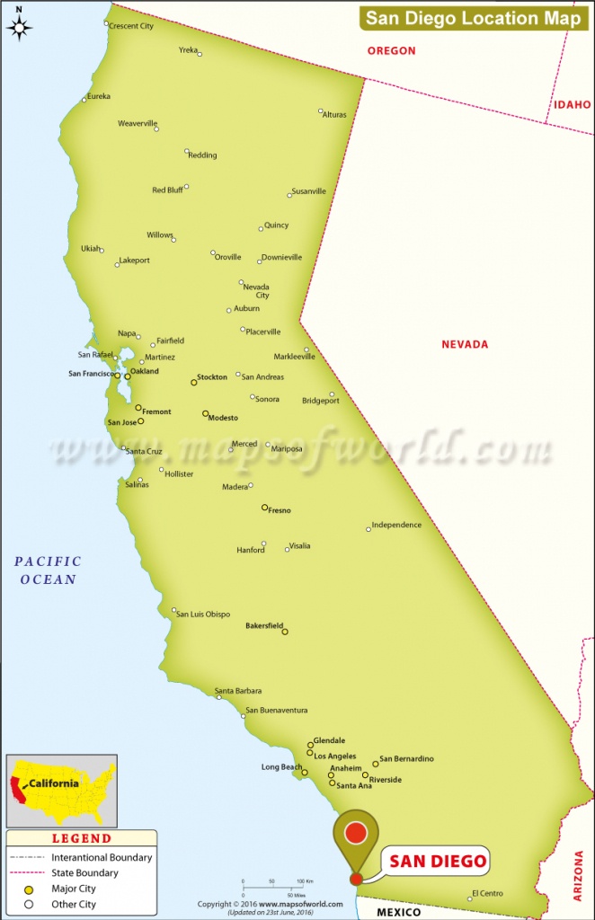 Where Is San Diego Located In California, Usa - City Map Of San Diego California