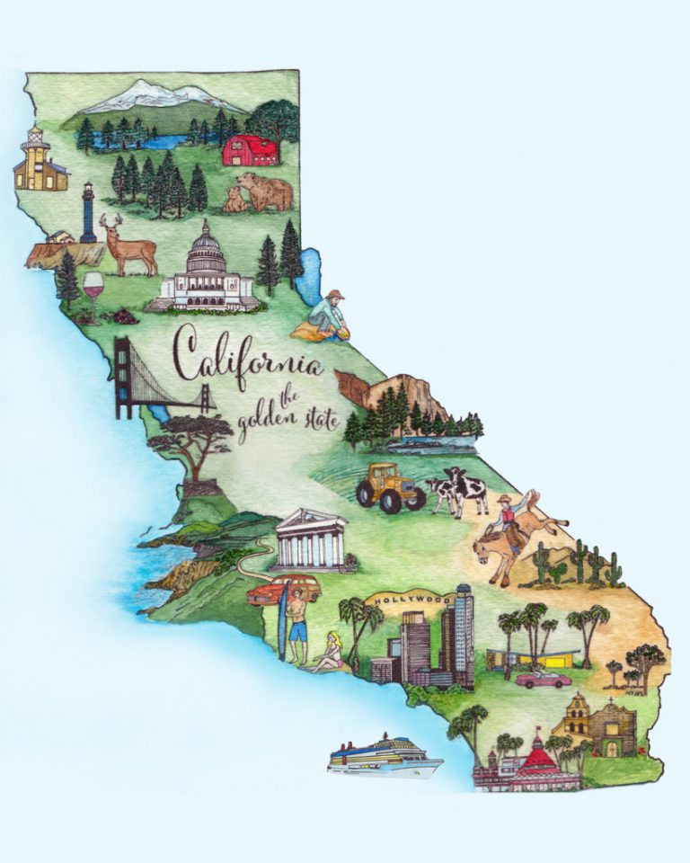 Why I Love Map Art — Jessica Laughlin - California Map Art | Printable Maps