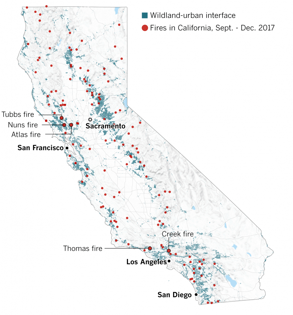 Why The 2017 Fire Season Has Been One Of California's Worst - Los - California Wildfire Risk Map