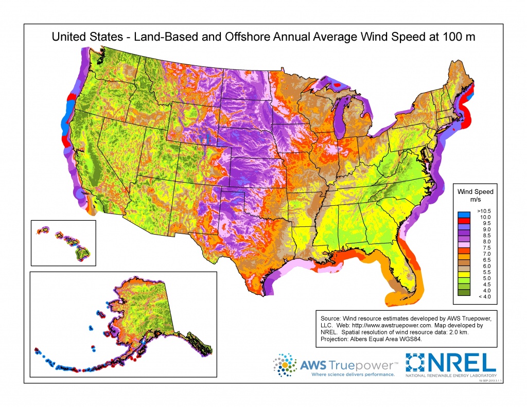 Wind Maps | Geospatial Data Science | Nrel - Texas Wind Direction Map