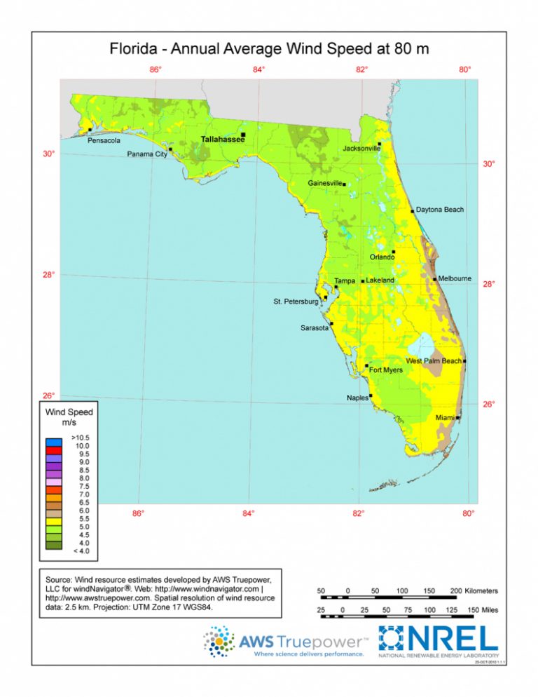 Windexchange Wind Energy In Florida - Windexchange Wind Energy In Florida Florida Power Grid Map 768x994