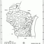 Wisconsin State Map With Counties Outline And Location Of Each   Map Of Wisconsin Counties Printable