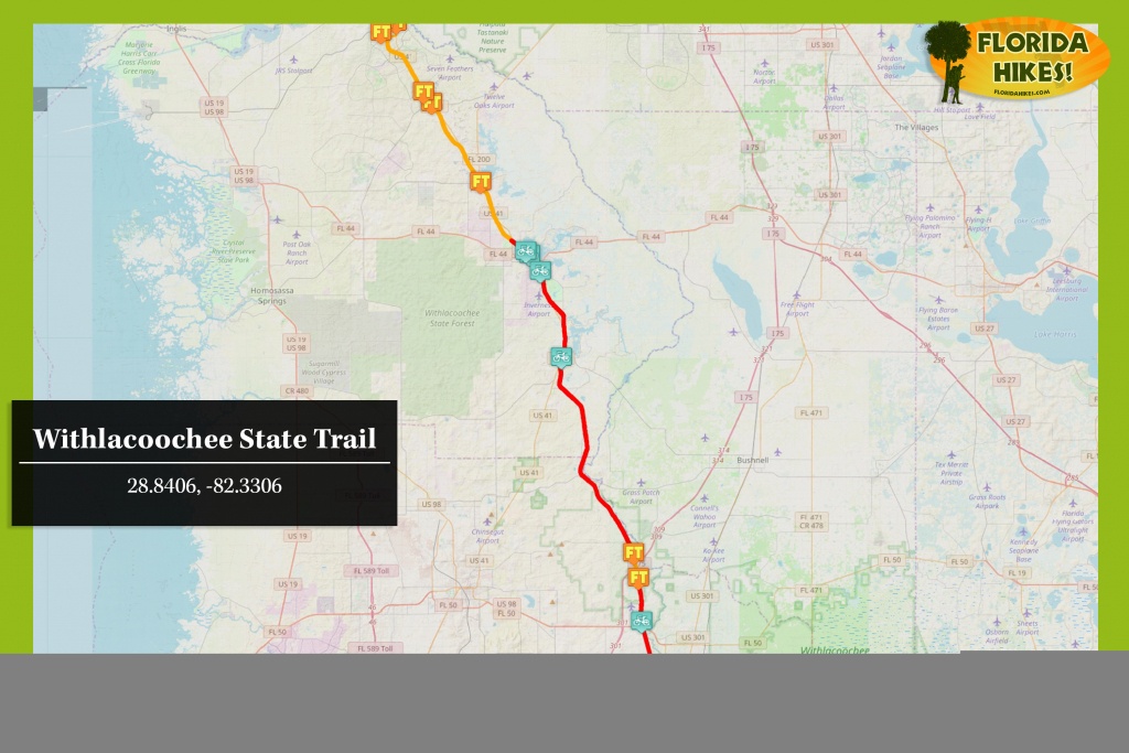 Withlacoochee State Trail | Florida Hikes! - Rails To Trails Florida Map