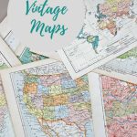 Wonderful Free Printable Vintage Maps To Download   Pillar Box Blue   Create Printable Map