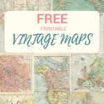 Wonderful Free Printable Vintage Maps To Download   Pillar Box Blue   How To Create A Printable Map