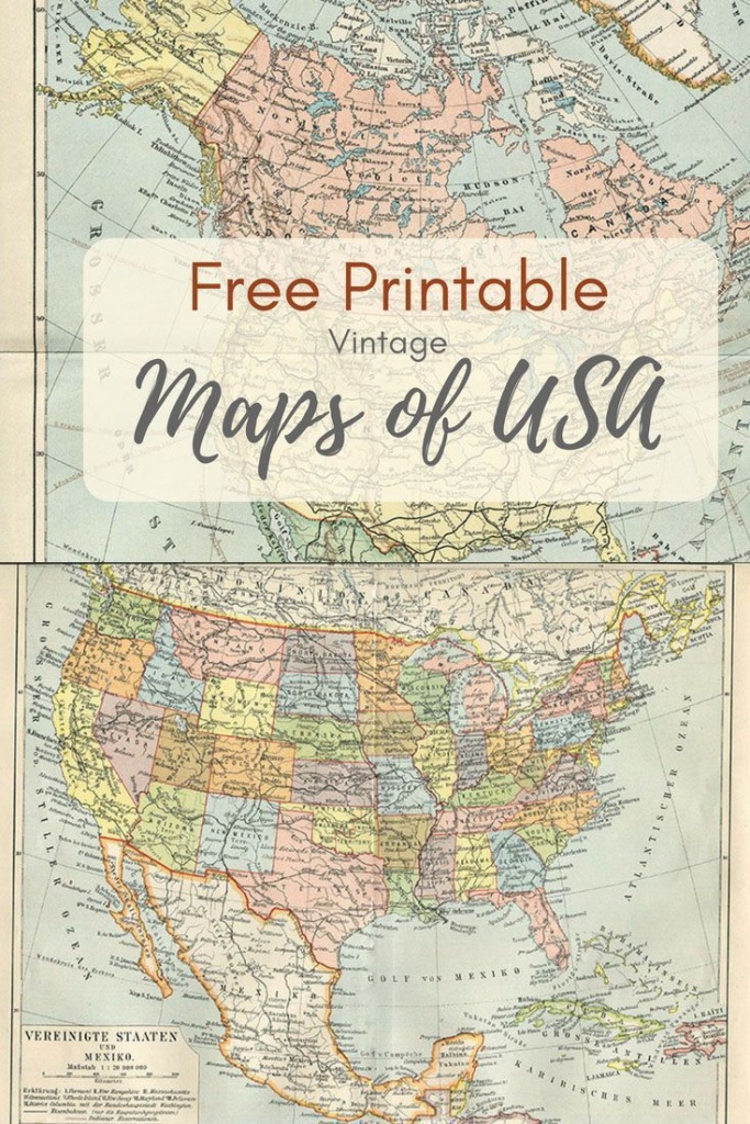 Wonderful Free Printable Vintage Maps To Download | Printables | Map - Free Printable Vintage Maps