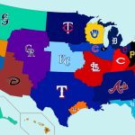 Working On Photoshop Skills; Made A Geographic Mlb Fanbases Map   California Baseball Teams Map