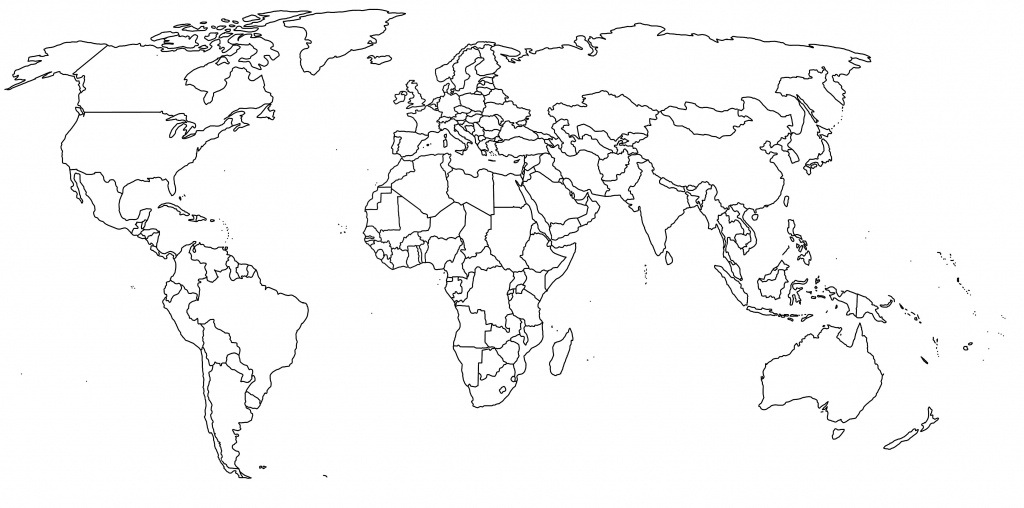 World Map Blank - World Wide Maps - World Map Printable Pdf
