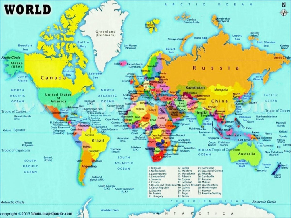 World Map Countries Download Awesome With Country Names And Capitals - Printable World Map With Countries Labeled Pdf
