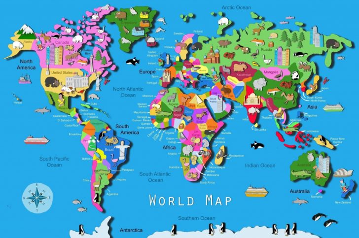 Printable World Maps For Students