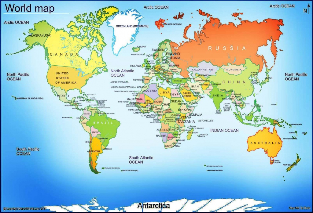 World Map - Free Large Images | Maps | World Map With Countries - Free Large Printable World Map