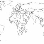 World Map Outline Printable For Kids And Travel Information   World Map Stencil Printable