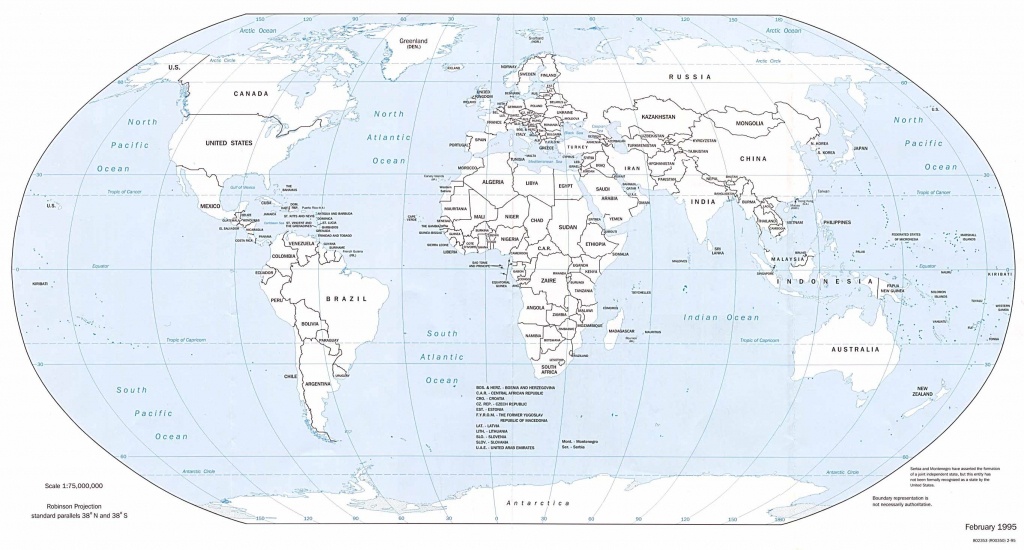 World Map Printable Pdf | D1Softball - Printable World Map With Countries Labeled Pdf