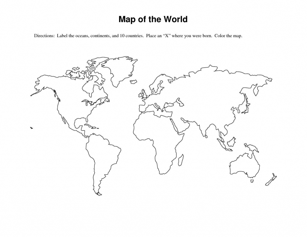 World Map Template Pdf Best Brilliant Ideas Blank World Map - World Map Outline Printable Pdf