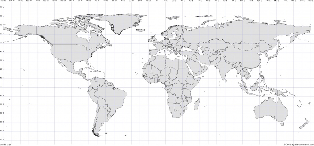 World Map With Latitude And Longitude 4 - World Wide Maps - Printable World Map With Latitude And Longitude