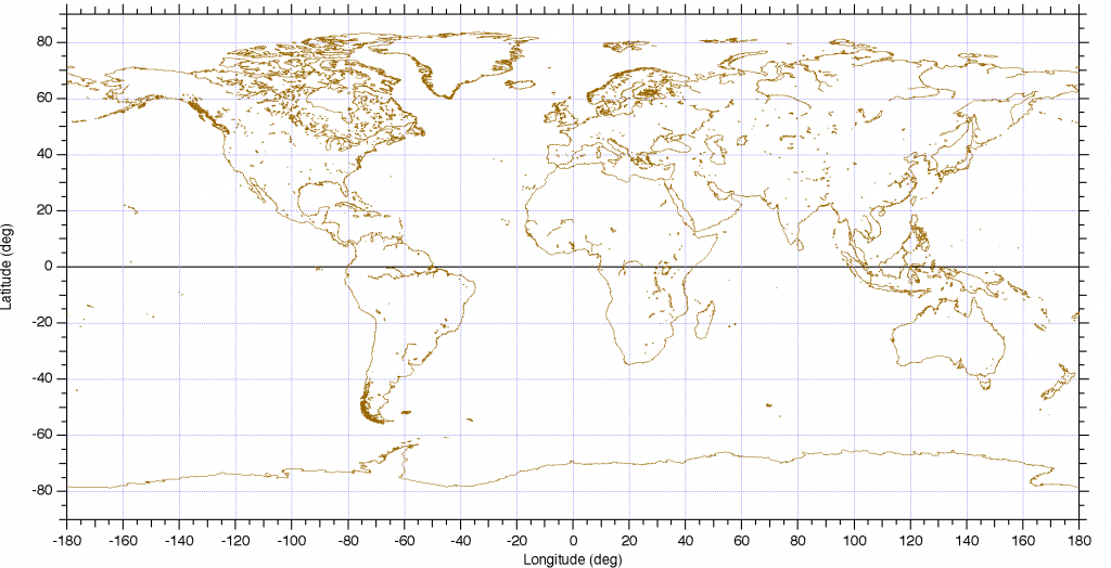 World Map With Latitude Longitude Lines And Travel Information - Map Of World Latitude Longitude Printable