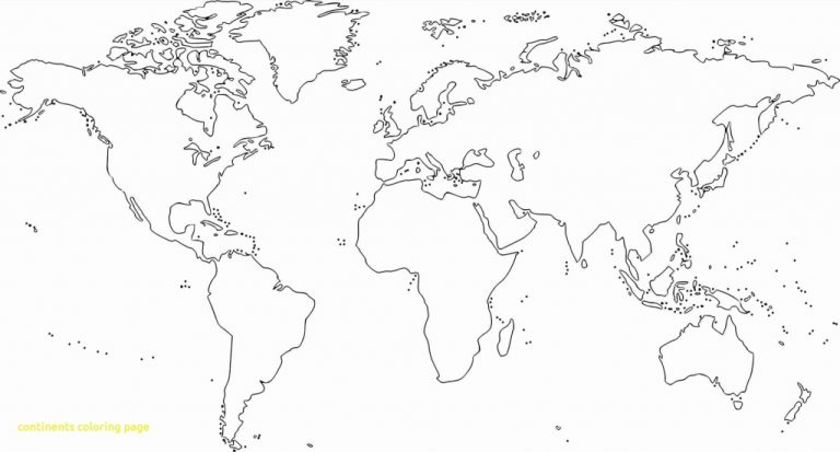 World Outline Map For Students Pdf New Blank Continents Inside ...