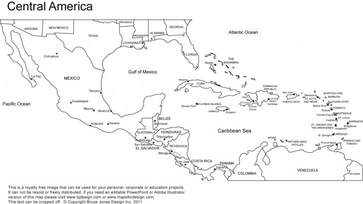 Printable Map Of The Americas