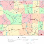 Wyoming Printable Map   Printable Map Of Wyoming